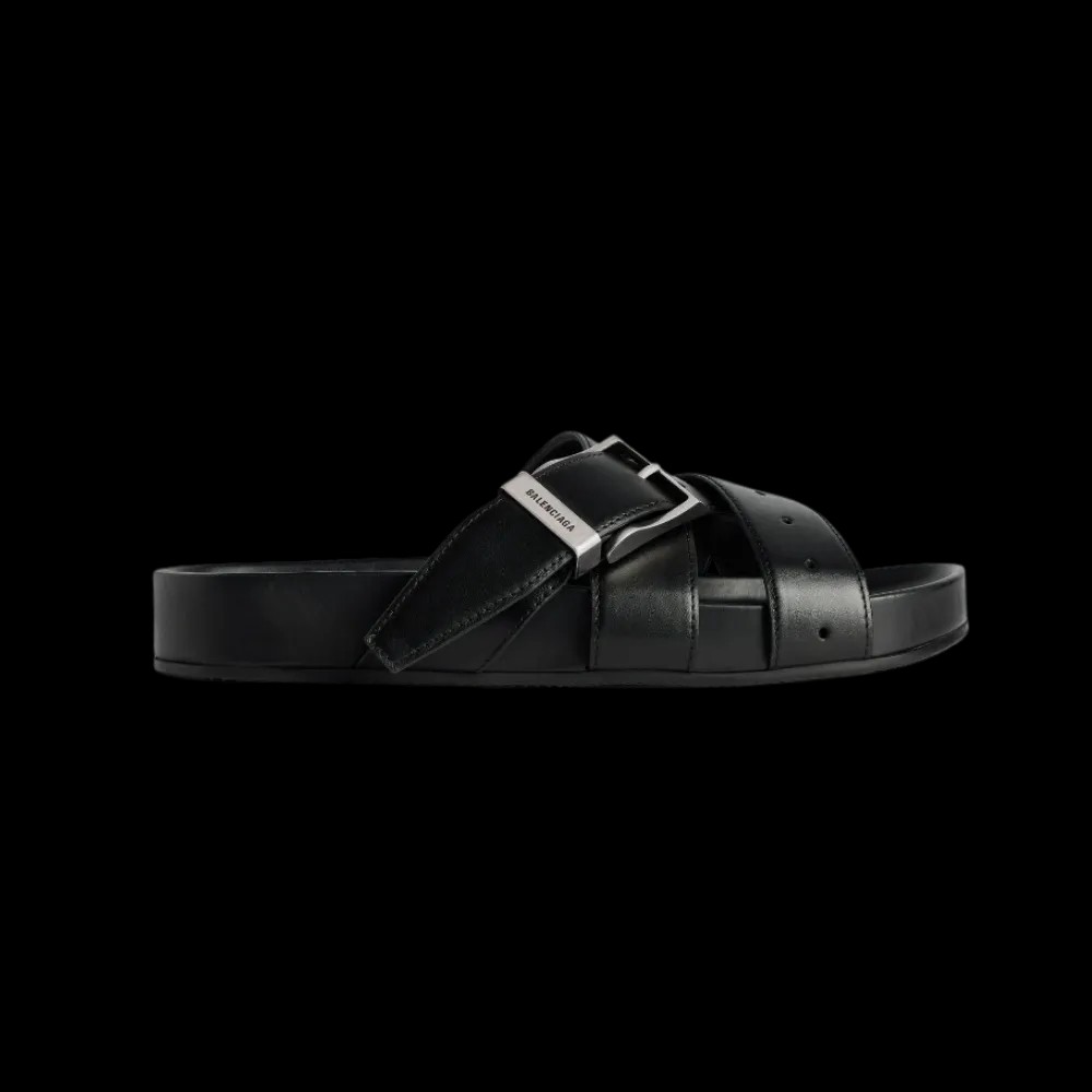 Balenciaga Belt Mule In Black - HypeFly India View 1