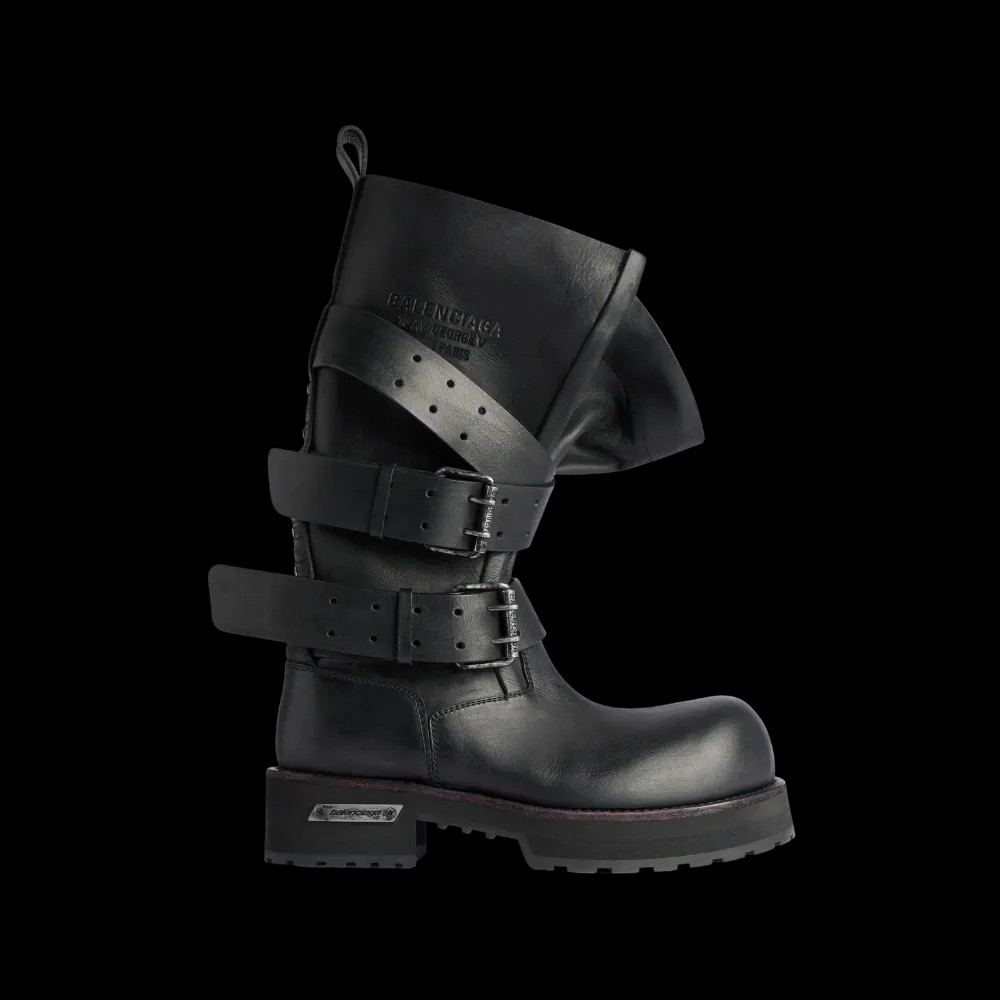 Balenciaga Venom High Boot In Black - HypeFly India View 1