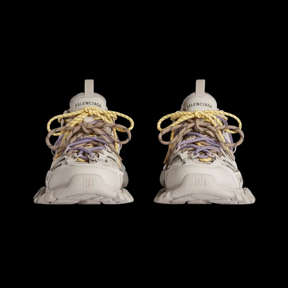 Balenciaga Track Trail Laces Sneaker In Taupe - HypeFly India View 4
