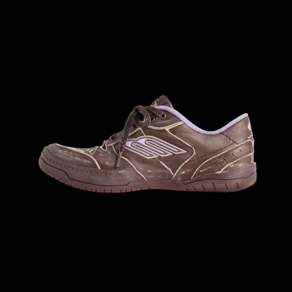 Balenciaga Hamptons Medium Worn-Out Sneaker In Brown - HypeFly India View 3