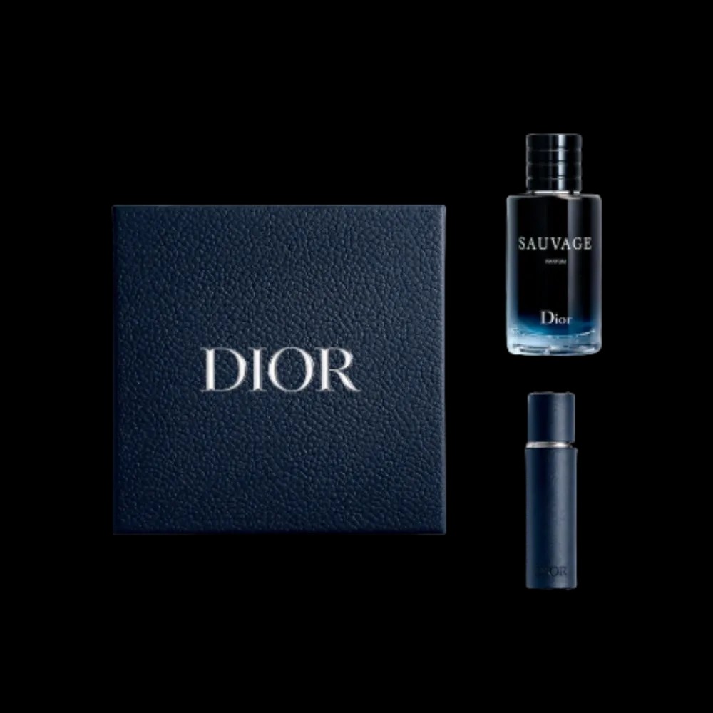 Dior Sauvage Parfum Gift Set - Limited Edition Parfum And Travel Spray - HypeFly India View 1