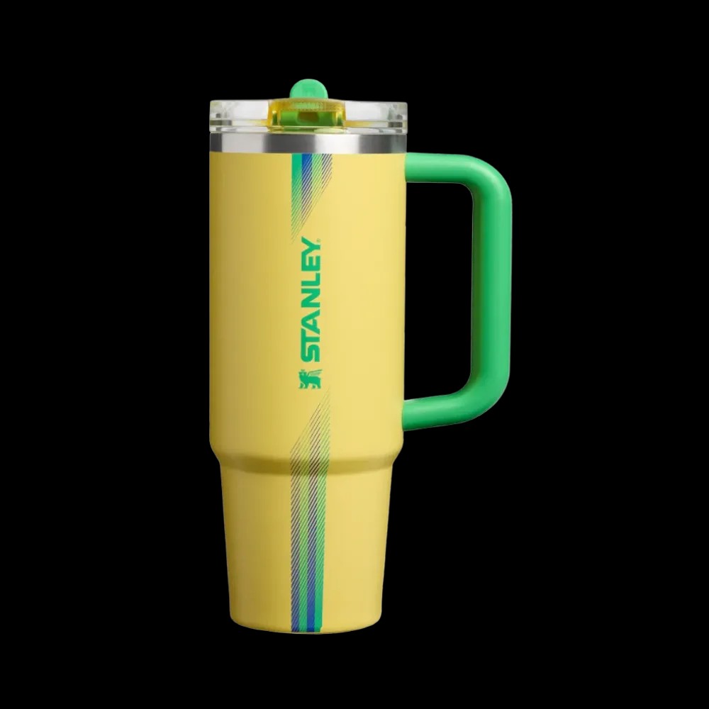Stanley Country Collection Quencher Protour Flip Straw Tumbler Team Yellow Green 30 OZ - HypeFly India View 1