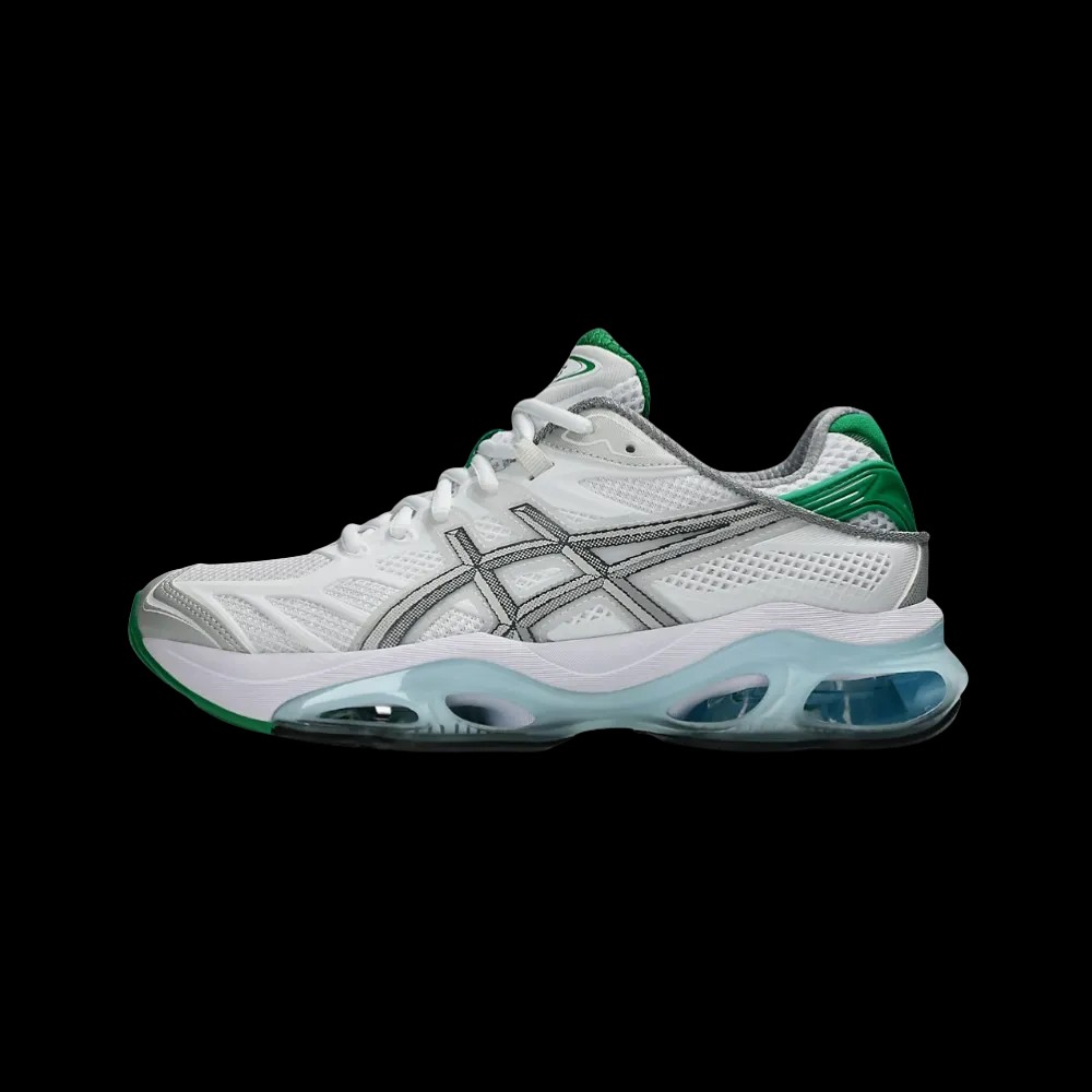 Hidden NY x Asics Gel Kinetic 2.0 'White Green Blue' - HypeFly India View 3