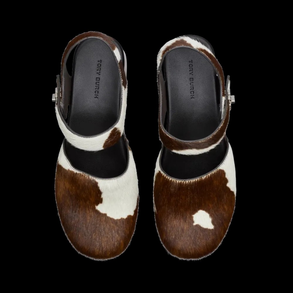Tory Burch Turnlock Clog Mocha Brown - HypeFly India View 2