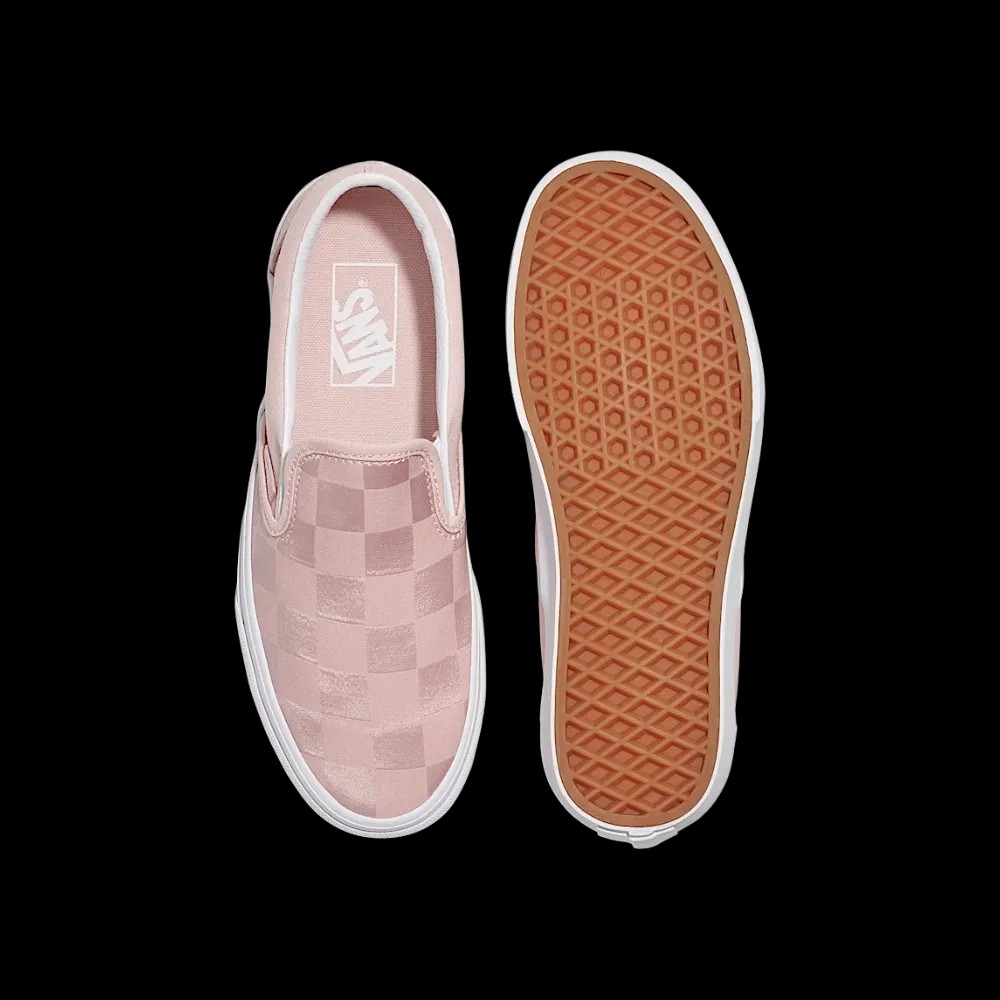 Vans Classic Slip-On Checkerboard Shoe Rose Pink - HypeFly India View 4