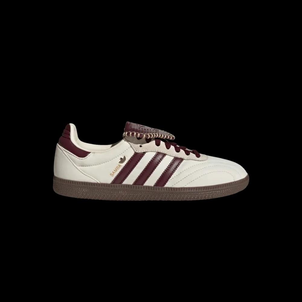 Adidas Samba Long Tongue 'Cream White Maroon Gold Metallic' - HypeFly India View 1