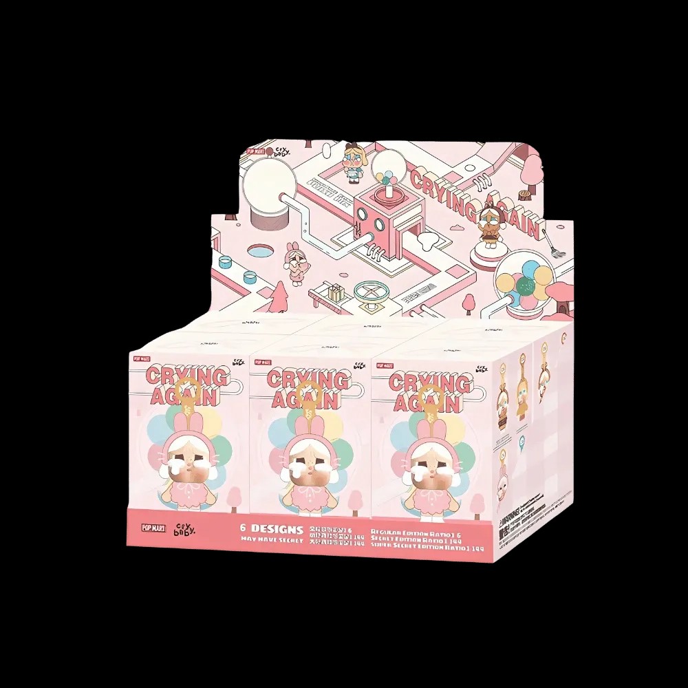 Pop Mart CryBaby Crying Again Series Vinyl Face Plush Sealed Case (6 Blind Box) - HypeFly India View 1