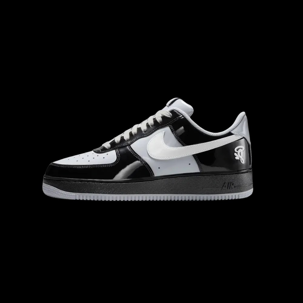 Central Cee x Nike Air Force 1 Low 'Black White Smoke Grey' - HypeFly India View 3