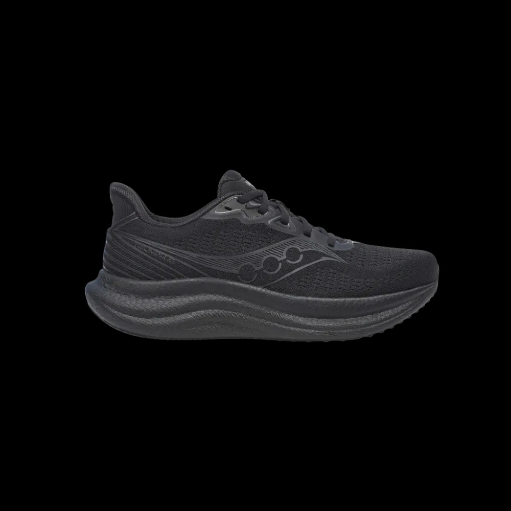 Saucony Triumph 23 Triple Black - HypeFly India View 1