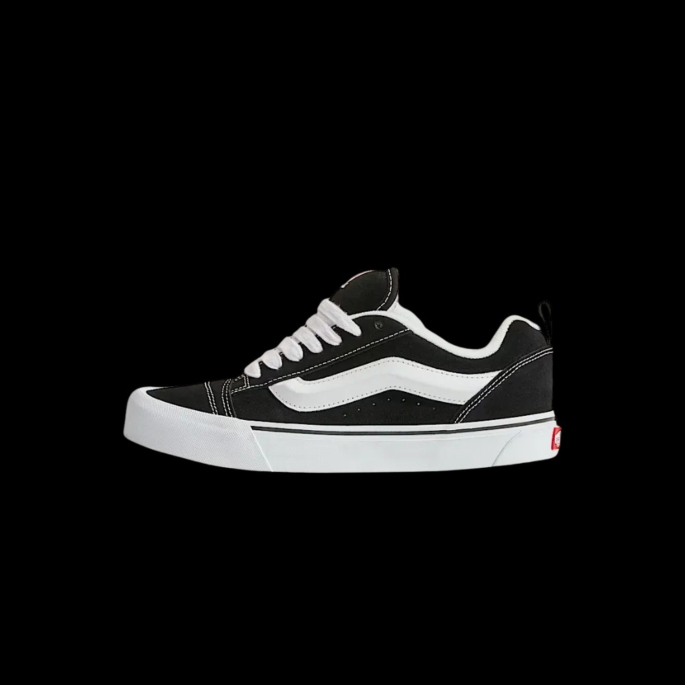 Vans Knu Skool Shoe Black White - HypeFly India View 2