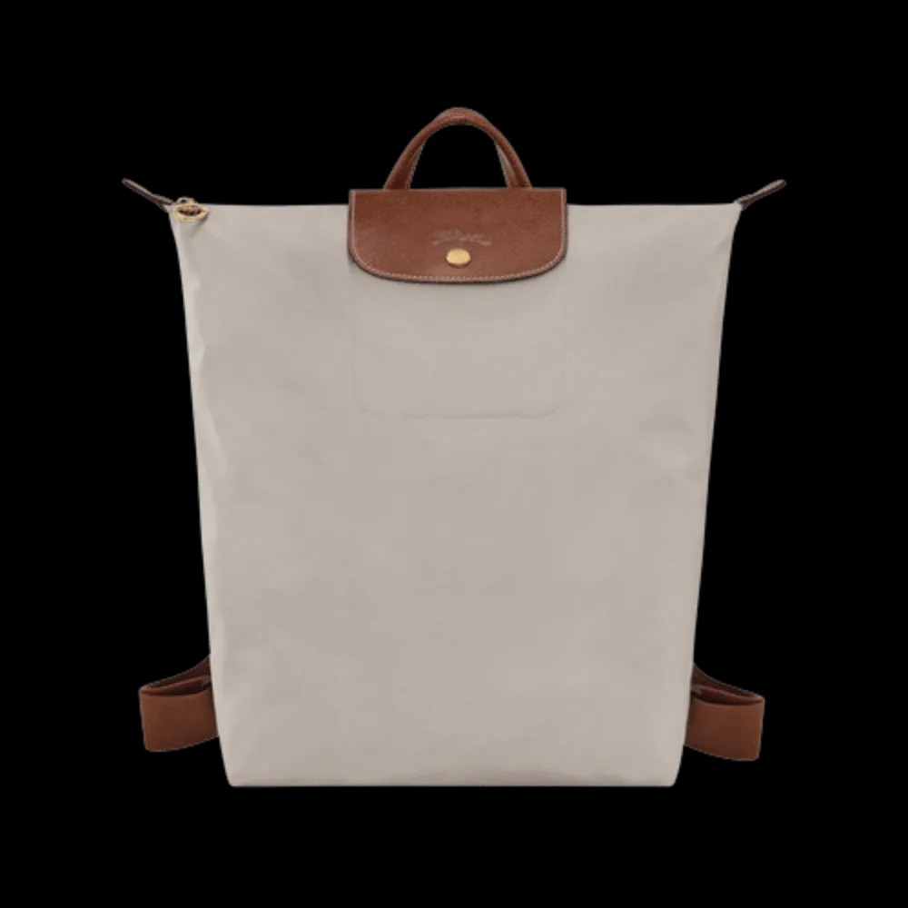 Longchamp Le Pliage Original M Backpack Pebble - Recycled canvas - HypeFly India View 1