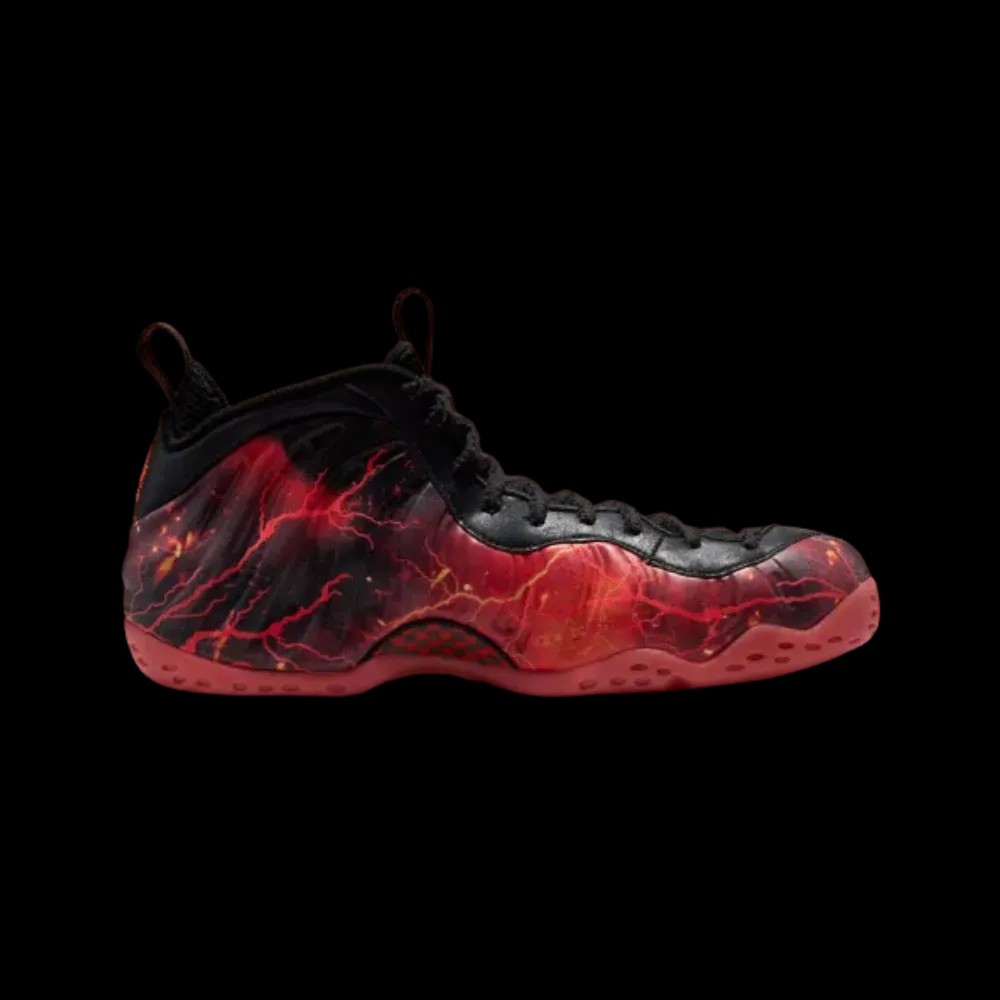 Stranger Things x Nike Air Foamposite One Premium QS 'Black Bright Crimson' - HypeFly India View 1