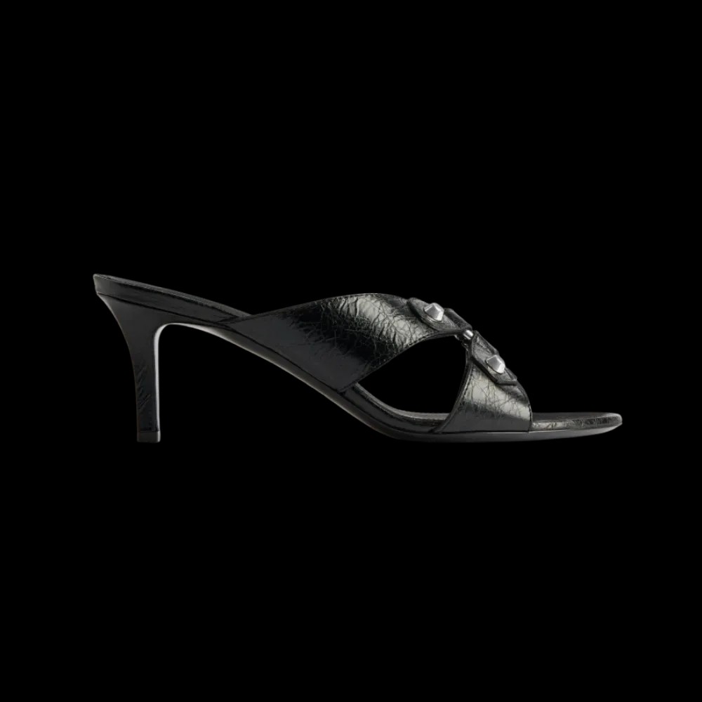 Balenciaga City Sandal In Black - HypeFly India View 1