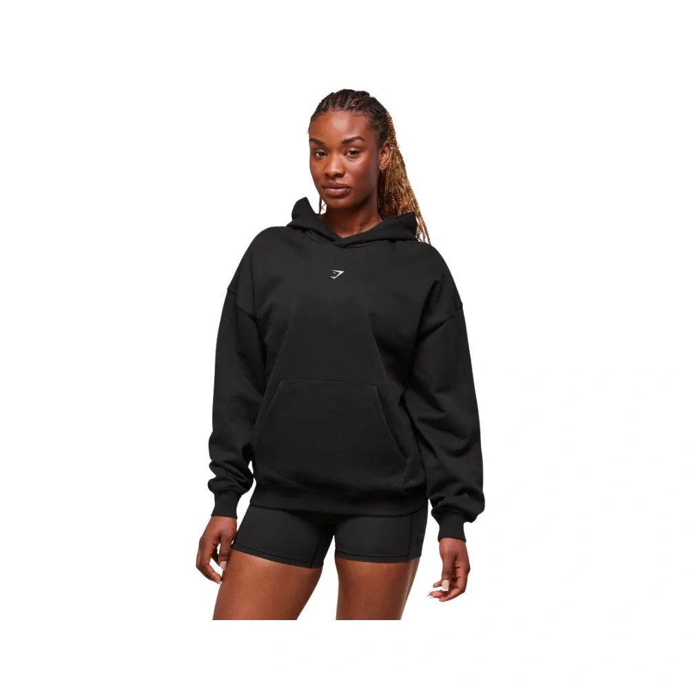 Gymshark Dump Truck Graphic Hoodie Black - HypeFly India View 2
