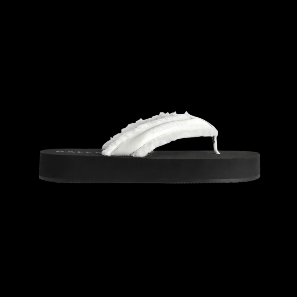 Balenciaga Jet Lag Thong In Off White - HypeFly India View 1