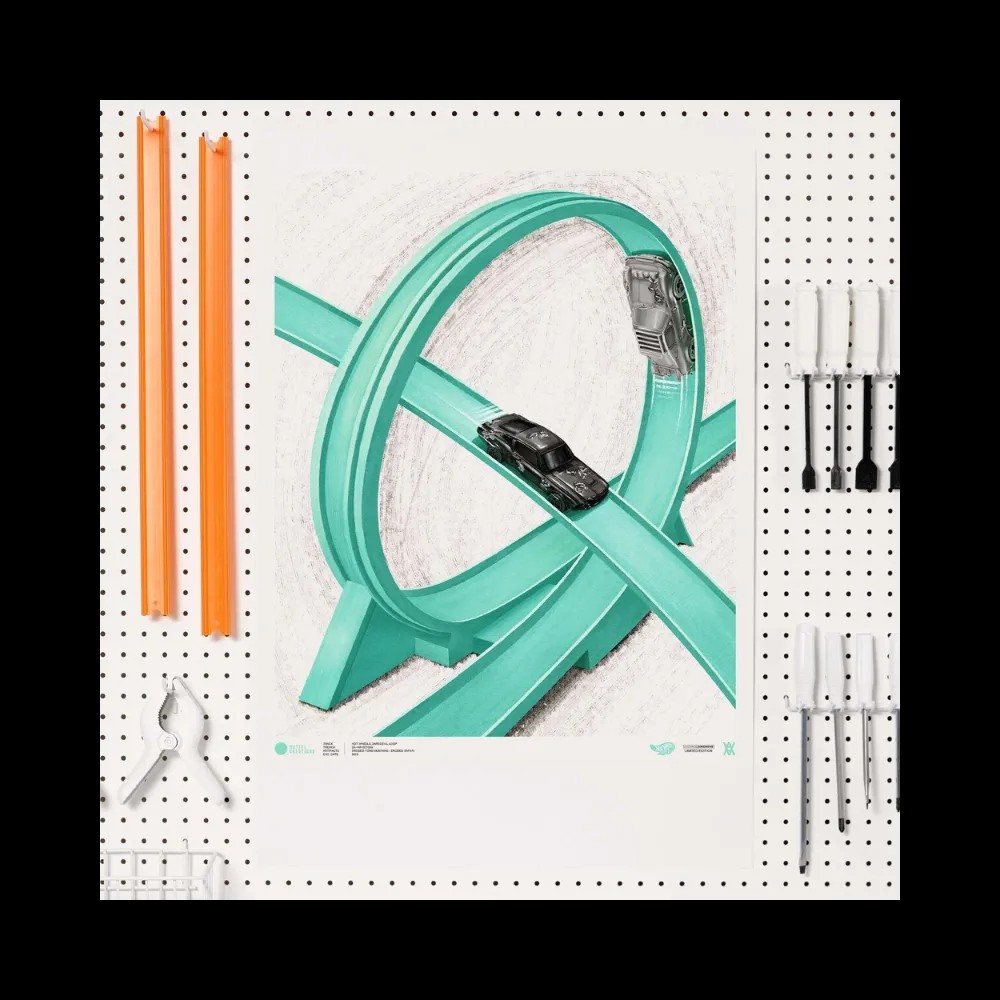 Hot Wheels x Daniel Arsham Legends Archive Lap 4 Poster - HypeFly India View 1