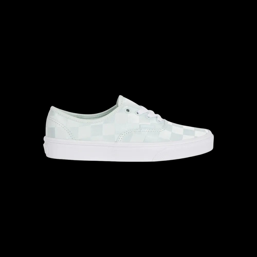 Vans Authentic Checkerboard Satin Shoe Spa Blue - HypeFly India View 1