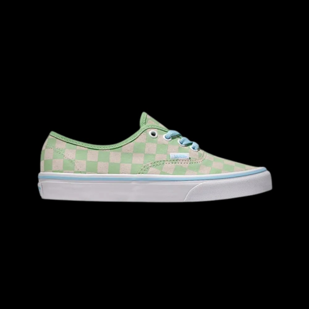 Vans Authentic Suede Checkerboard Shoe Pistachio Green - HypeFly India View 1