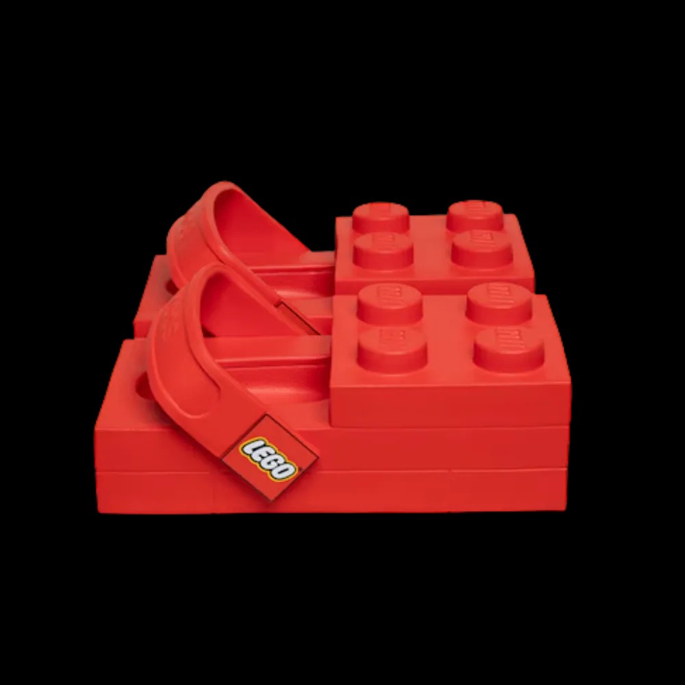 Lego x Crocs Brick Clog 'Bright Red' - HypeFly India View 1