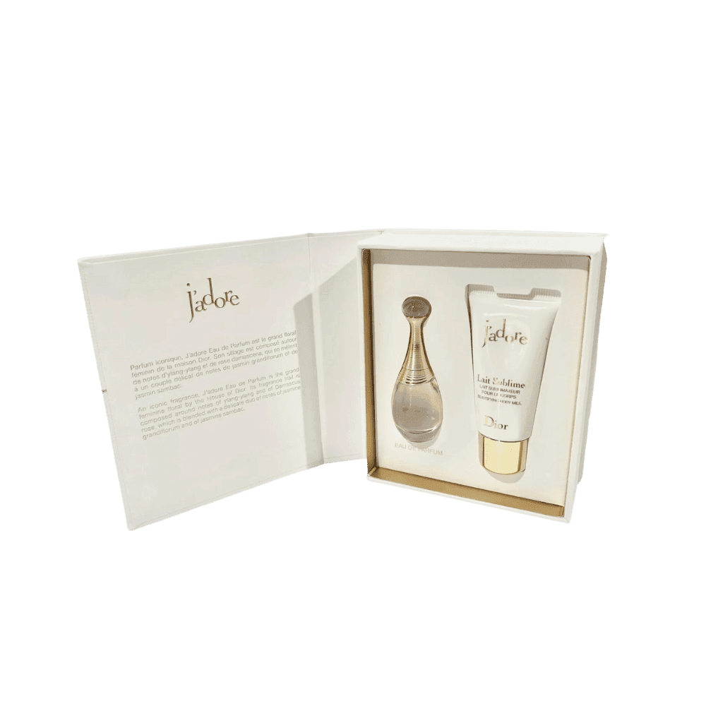 Dior J'adore Perfume for Women Mini Fragrance Gift Set EDP & Body Lotion Duo Travel Set (Perfume 10 ML / Lotion 0.34 Fl Oz) - HypeFly India View 2
