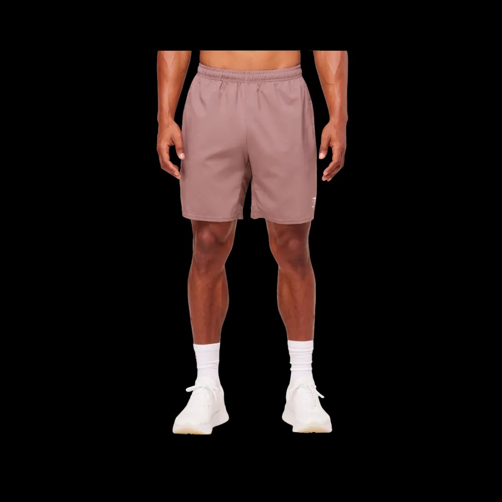 Gymshark Arrival 7" Shorts Chestnut Pink - HypeFly India View 1