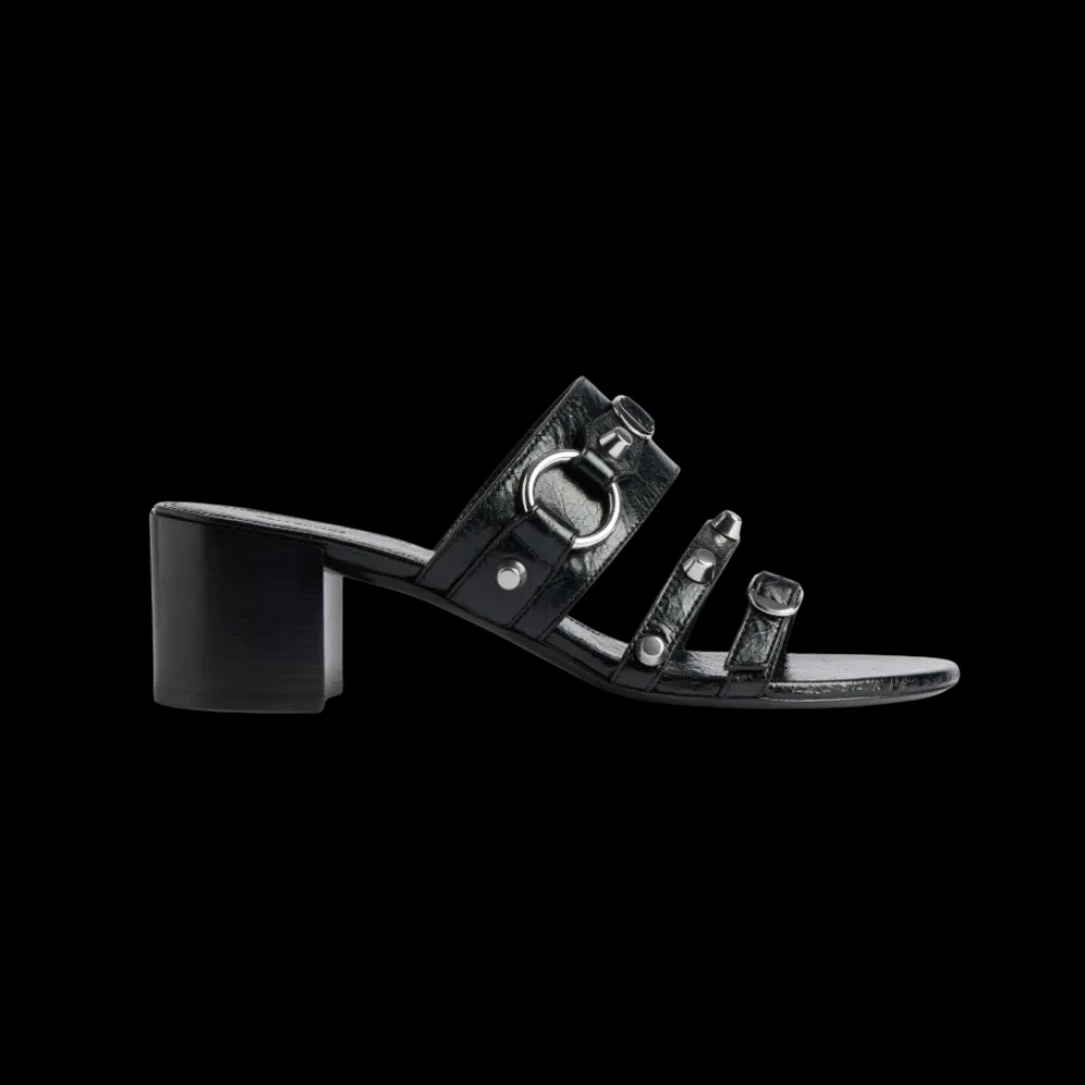 Balenciaga City Sandal In Black - HypeFly India View 1