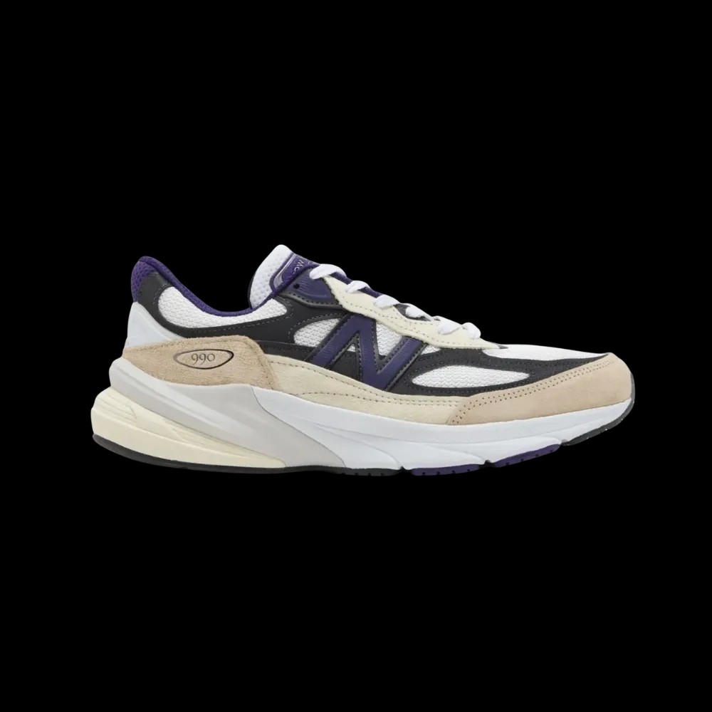 Teddy Santis X New Balance 990v6 Made in USA 'White Black Plum' - HypeFly India View 1