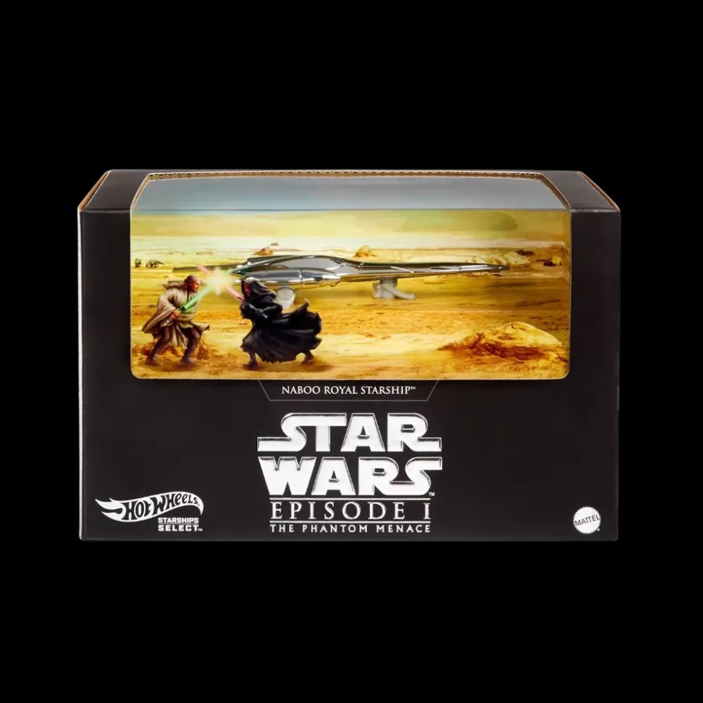 Hot Wheels Star Wars Starships Select Royal Naboo Starship Figure - HypeFly India View 1
