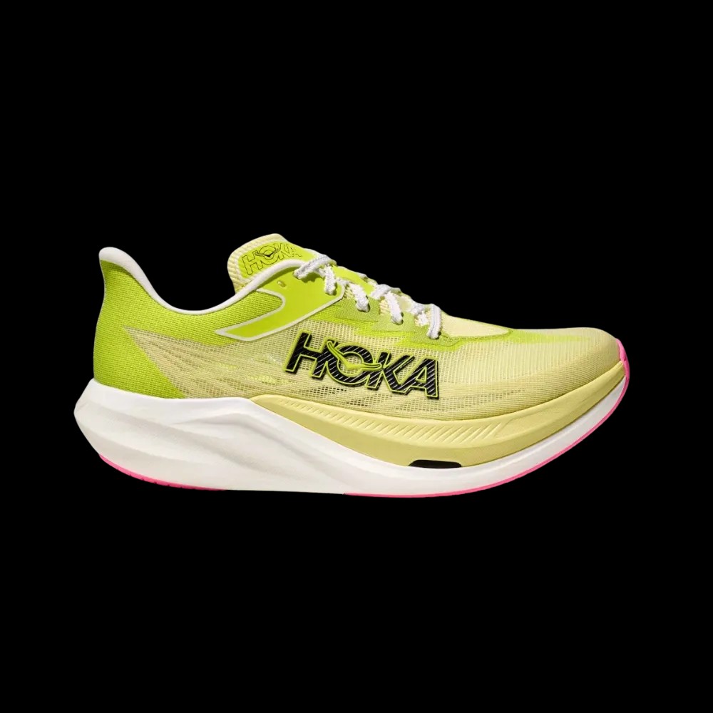 Hoka Rocket X 3 Sunlight/Neon Hoka Citrus - HypeFly India View 1
