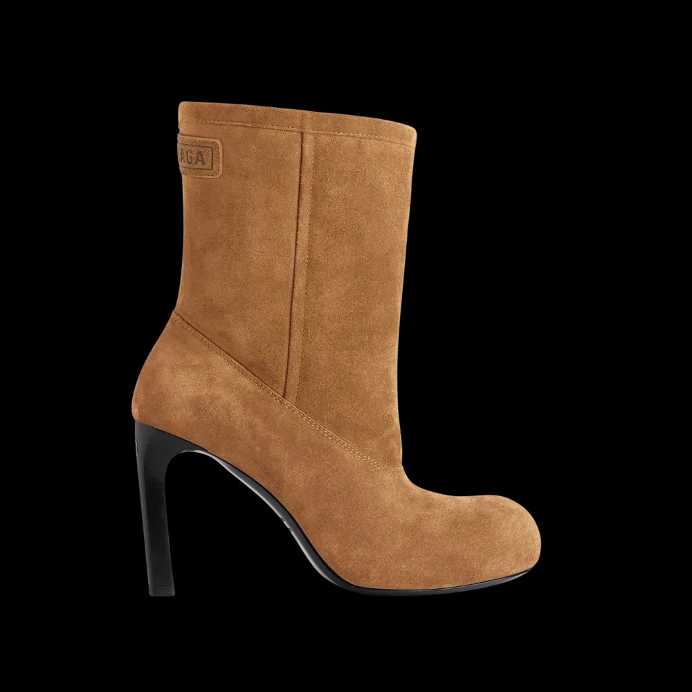 Balenciaga Fargo Bootie In Brown - HypeFly India View 1