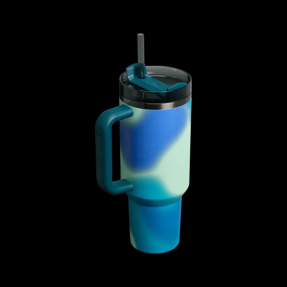 Stanley New Frequency Quencher H2.0 FlowState Tumbler (40OZ) Coastal Teal Motion - HypeFly India View 2