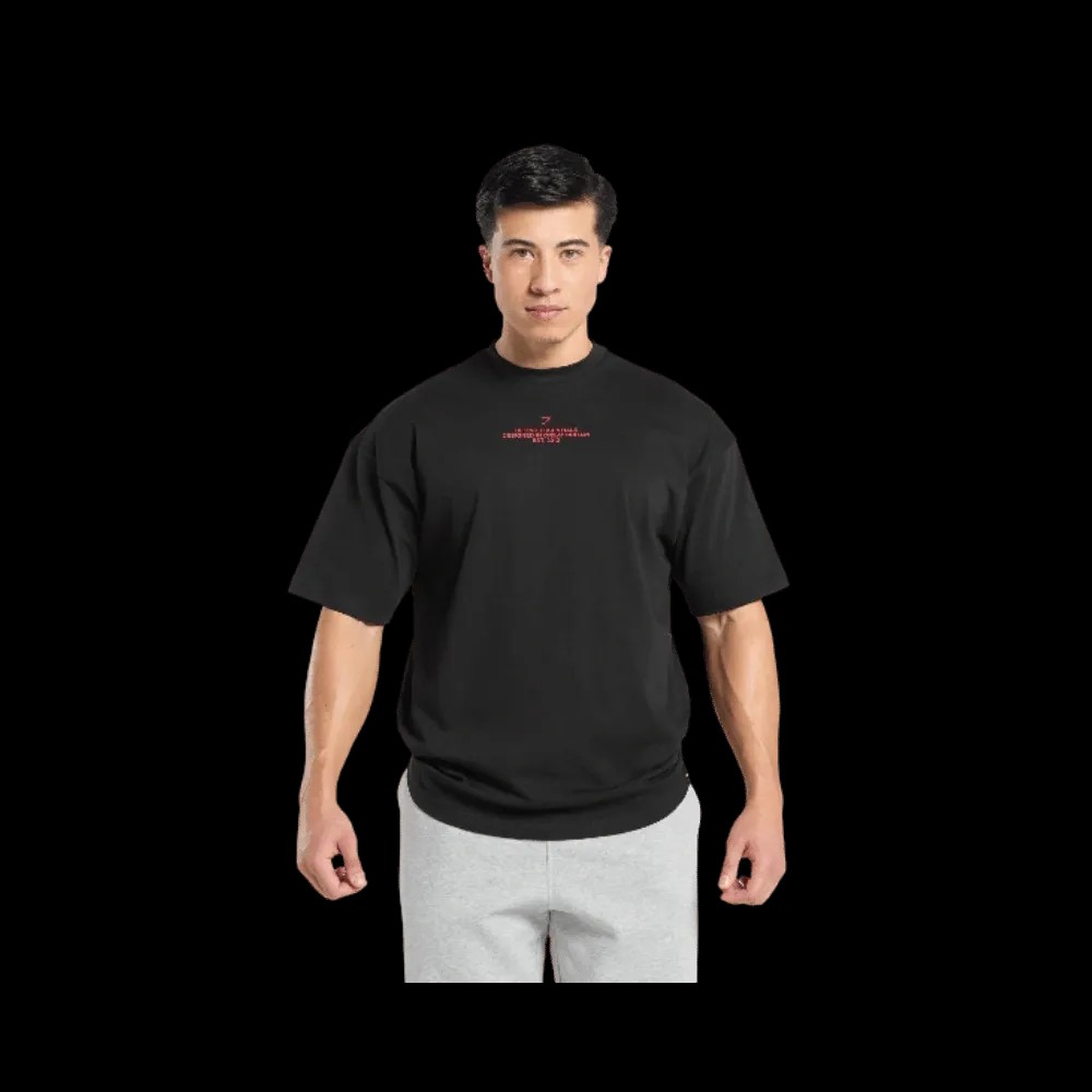 Gymshark Lifting Club Graphic T-Shirt Black - HypeFly India View 2