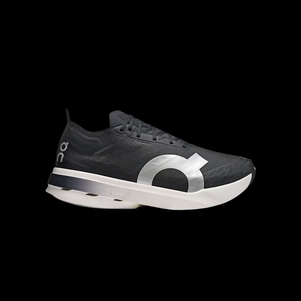 On Running Cloudboom Strike Black White - HypeFly India View 1
