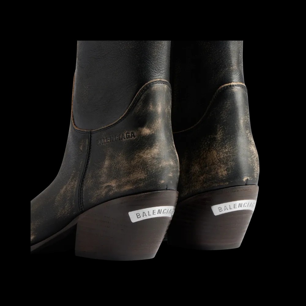 Balenciaga Memphis Bootie In Black - HypeFly India View 3