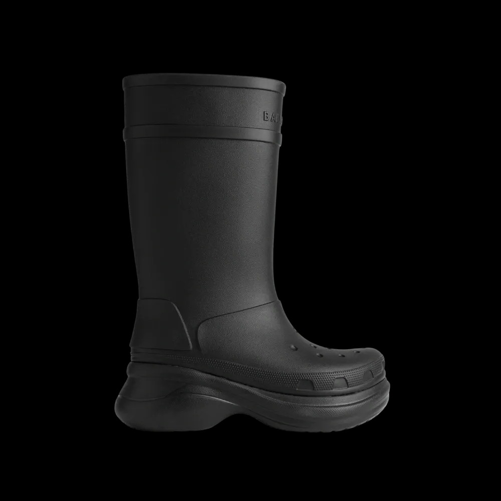 Balenciaga Crocs Boot In Black - HypeFly India View 1