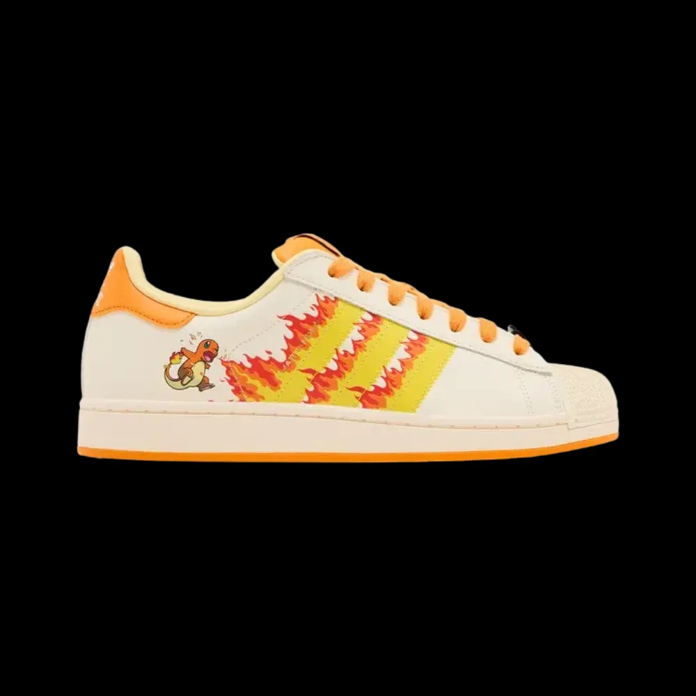 Pokémon x Adidas Superstar 'Charmander' - HypeFly India View 1