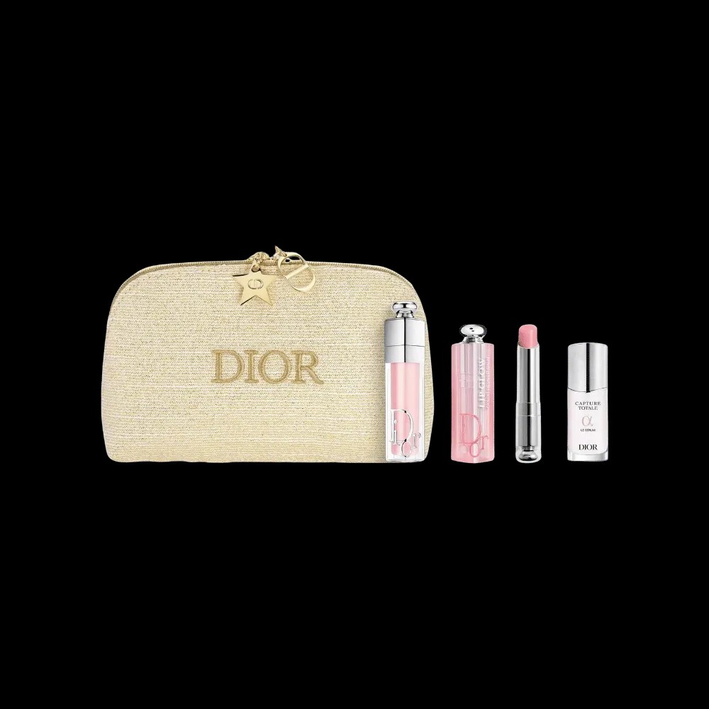 Dior Limited Edition Lip Care Makeup Set: Radiant Lip Treatment + Makeup Bag - HypeFly India View 1