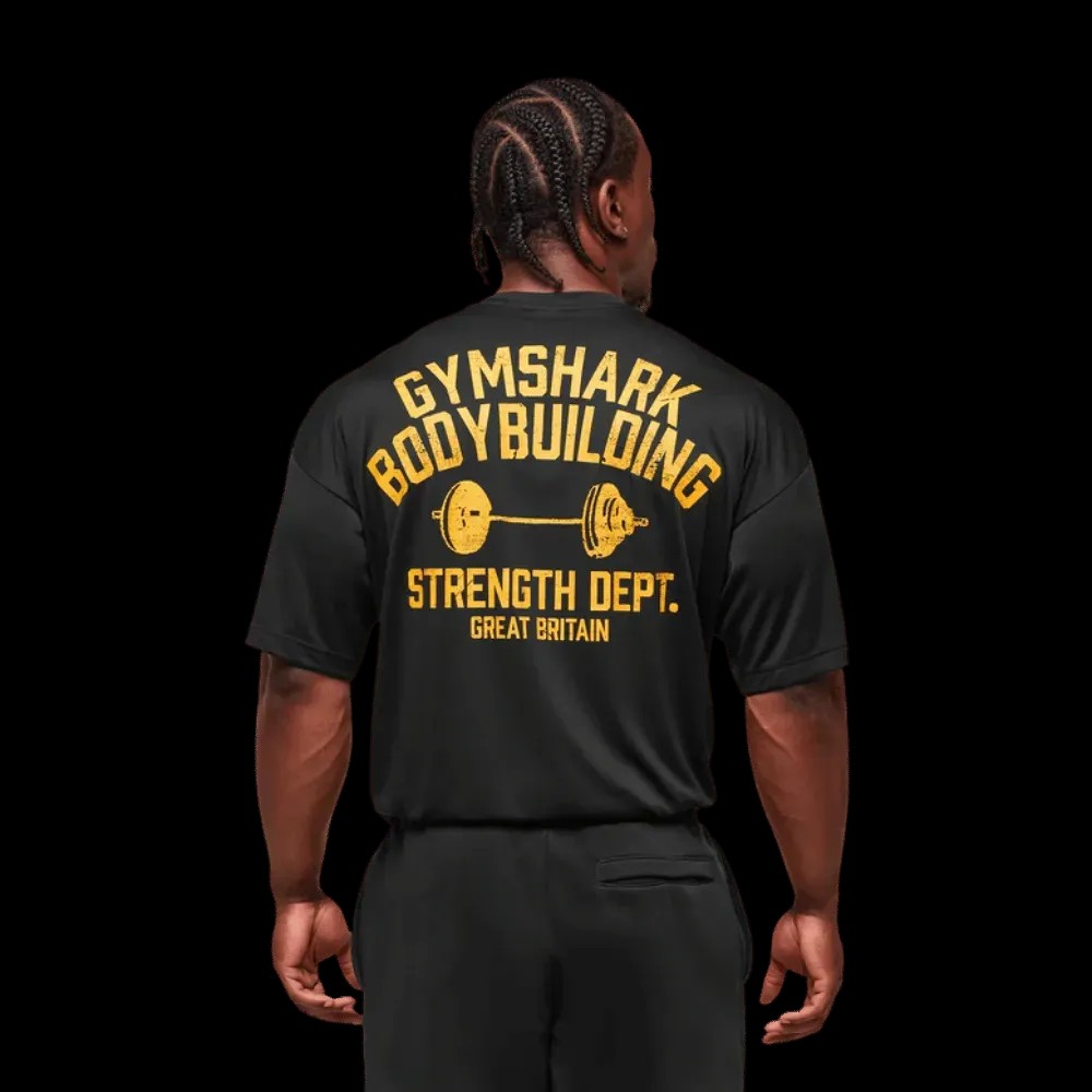 Gymshark Olympic Bar T-Shirt Black - HypeFly India View 1