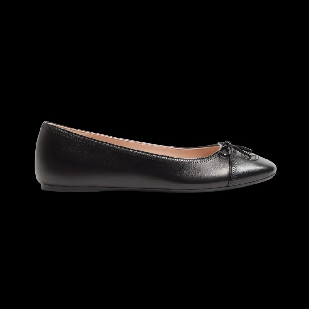 Valentino VLogo Signature Ballerina In Nappa 05mm Black - HypeFly India View 1