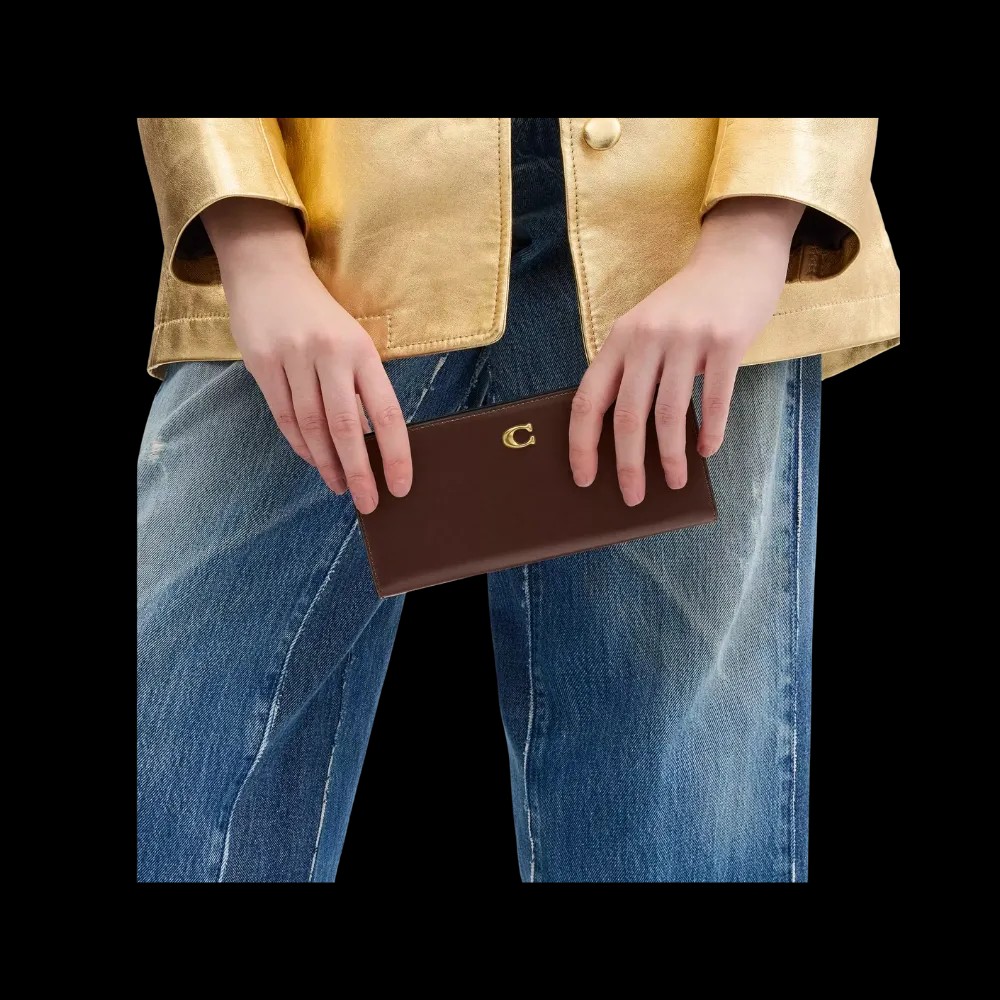 Coach Essential Slim Wallet Brass - HypeFly India View 4