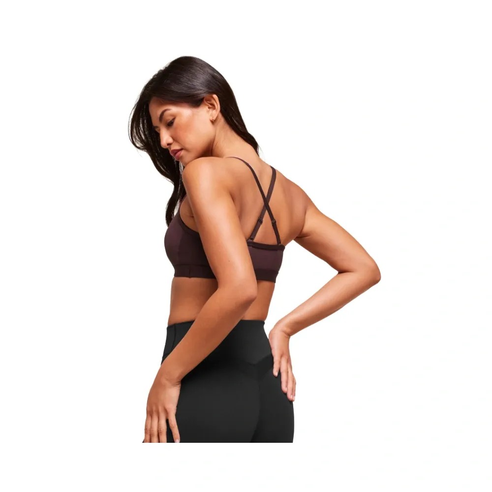 Gymshark Ruched Sports Bra - Medium Support Cherry Purple - HypeFly India View 2