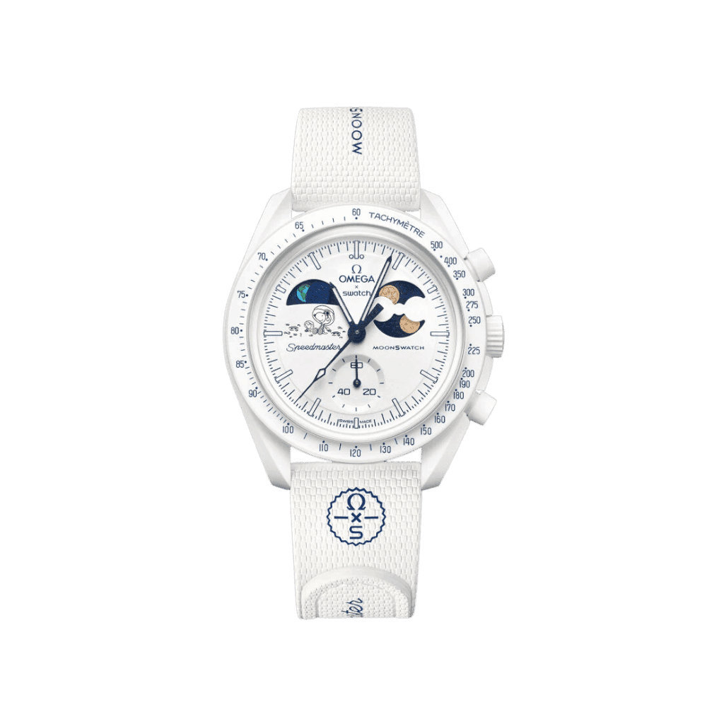 Moonswatch Mission To Earthphase Moonshine Gold "Cold Moon" - HypeFly India View 1