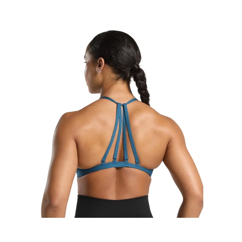 Gymshark Minimal Sports Bra- Light Support Success Blue - HypeFly India View 2