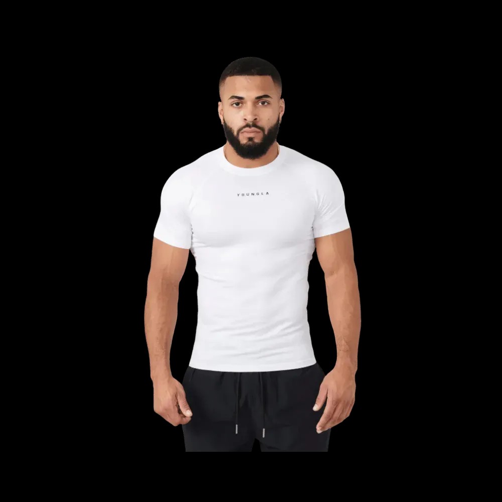Young LA SuperVillain Compression Tees White - HypeFly India View 1