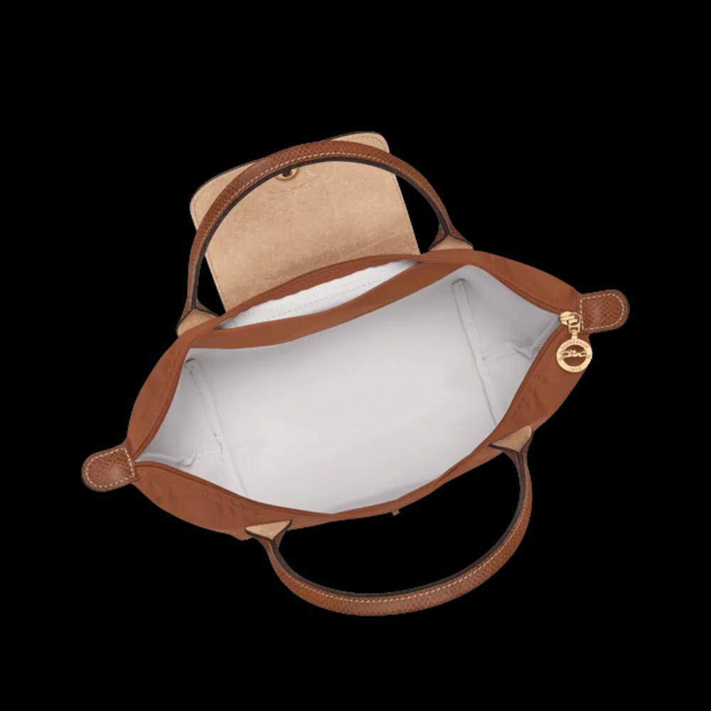 Longchamp Le Pliage Original S Handbag Cognac - Recycled canvas - HypeFly India View 3