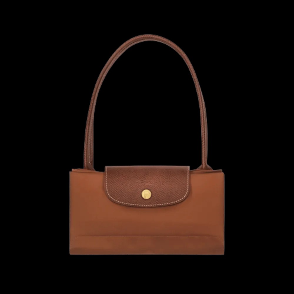 Longchamp Le Pliage Original M Tote bag Cognac - Recycled canvas - HypeFly India View 3