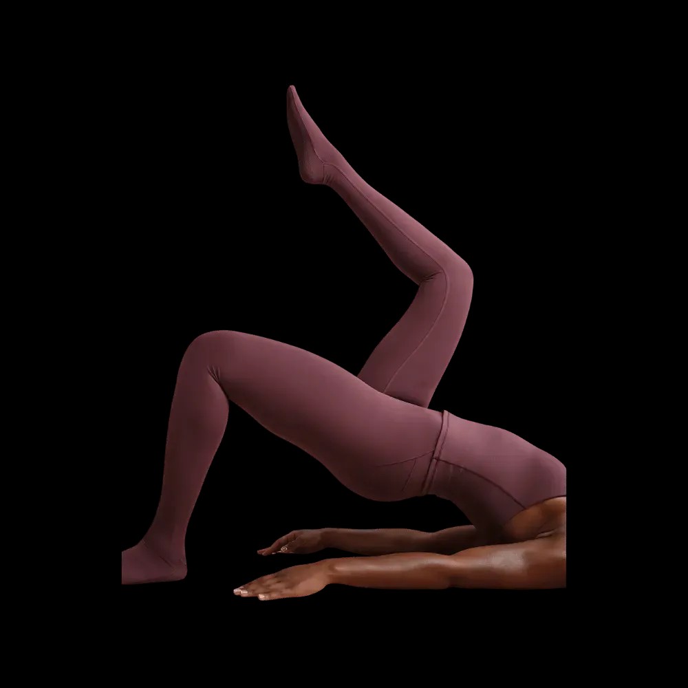 Nike X Skims Women's High-Waisted Footsie Grip Leggings CURRANT - HypeFly India View 3