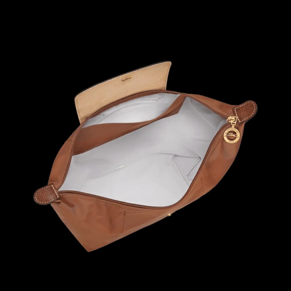 Longchamp Le Pliage Original M Backpack Cognac - Recycled canvas - HypeFly India View 4