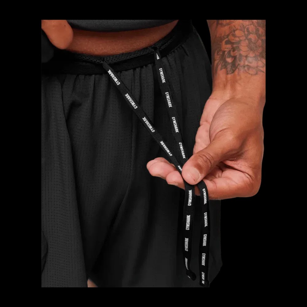 Gymshark Running Short 5" Black  - HypeFly India View 5