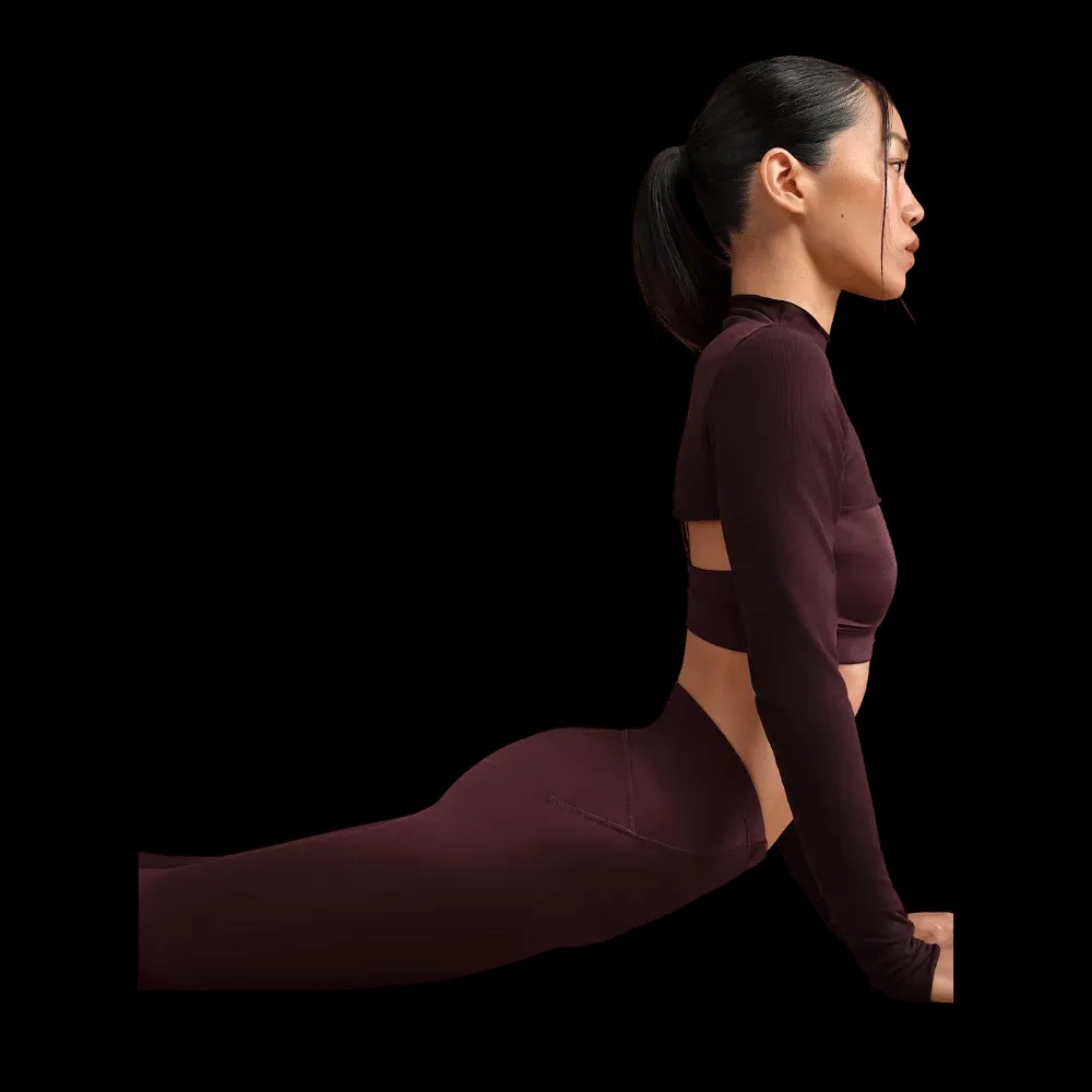 Nike x Skims Shine Women's High-Waisted 17" Leggings with Drawcord CURRANT - HypeFly India View 5